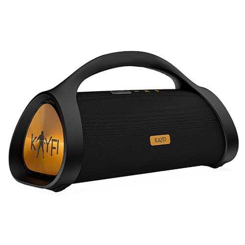 Kayfi260 Boombox Altoparlante Bluetooth 5.0, 60W RMS, IPX7 Impermeabile, Batteria 25 Ore, con Borsa