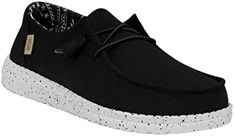 Hey Dude Women's Wendy Stretch Sparkling Pink Size 7 | Women’s Shoes | Women’s Lace Up Loafers | Comfortable & Light-Weight