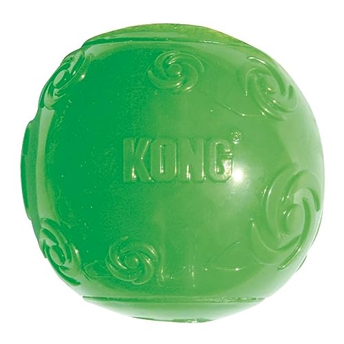 KONG Squeezz Ball Hundespielzeug, Größe XL, 8,9 cm Durchmesser, 3 Stück
