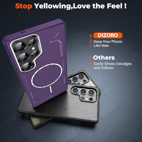 Image of DIZORO Premium Magnetic Case Compatible with Samsung S26 Ultra 5g, [Military Grade Drop Protection][Fit for MagSafe], Slim Anti-Fingerprint & Soft Touch Full Body Protective Back Cover (DEEP)