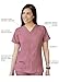 Adar Pro Heather Breakthrough Plus Scrub Set For Women - Enhanced V-Neck Top & Multi Pocket Pants - 4400H - Heather Wine - 3X