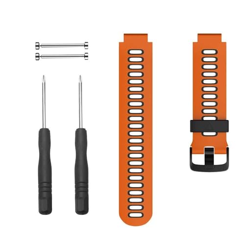 Para las bandas de reloj 735XT 735XT, el reemplazo de correa de reloj de silicona de hebilla negra para la correa de reloj de silicona para Forerunner 230/220/235/620/630/735XT y se acerca a la banda