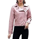 Cette veste en cuir convient à de nombreuses occasions en raison de son aspect différent. Il est beau pour la maison, l'école, le travail, la profession, les voyages, les fêtes, les rencontres, etc.En outre, vous pouvez le combiner avec un t-shirt, un pull, des jeans ou des leggings, comme vous le souhaitez.