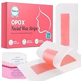 OPOX 38PCS Facial Wax Strips for Hair Removal, Facial Hair Removal for Women, Waxing Kit for Women's Face, Bikini, Chest, Body, Arms, Legs, Back | 38ct Waxing Strips & 4 calming Oil Wipes