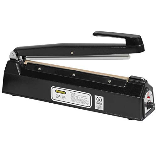 Aviditi Powerseal 12" Impulse Manual Heat Sealing Bag Machine for Closing Plastic Poly Bags and Tubing (1 Machine)