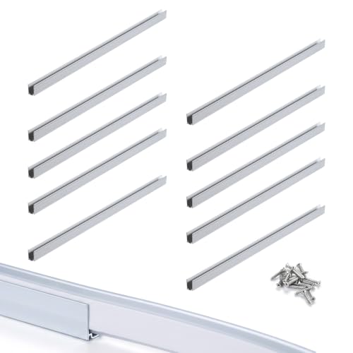 Image of Yescom 10Pack 1ft LED Aluminum Channel for 7mm BiLume 2700K Neon Rope Light | 30cm Light Strip Mounting Track, Resists rust & corrosion, Heat dissipation, Ideal for commercial indoor outdoor DIY
