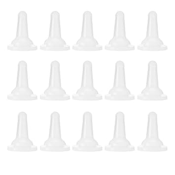 Silicone Feeder Nipple, 15Pcs Puppy Nursing Bottle Nipple Soft Cat Dog Kitten Nipples Replacement Nurser Nipples for Pet Cat FeedingBottle