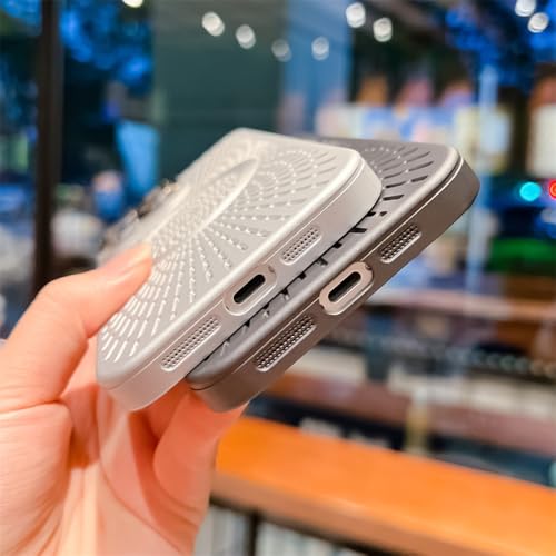 Étui de charge sans fil pour iPhone 15 coque rigide rose