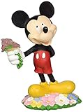 Design International Group Disney Mickey Mouse with Flower Bouquet Solar Statue