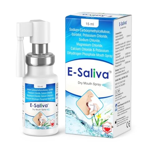 E-Saliva Dry Mouth Spray - Instant Dry Mouth Relief & Long-Lasting Hydration - Hydrating Formula with Long-Lasting Effect - Oral Hydration and Comfort for Dry Mouth - Natural Flavour 15ml (Pack of 1)