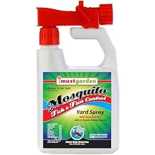 I Must Garden Mosquito, Tick, Flea Spray Outdoor Yard Spray Kills & Repels Biting Insects - Powerful Blend of Multiple Essential Oils - Safe for People, Pets, Plants - 32oz