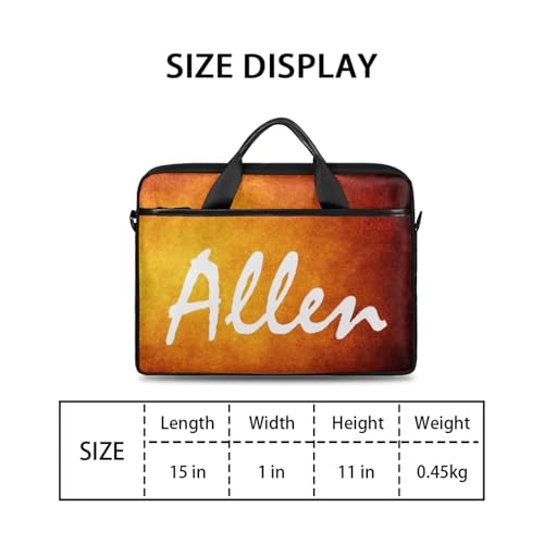 Custom Laptop Bag,Personalized Shoulder Bag for Laptop,Portable Computer Bag,Gifts for Business Office Color Gradient Series2