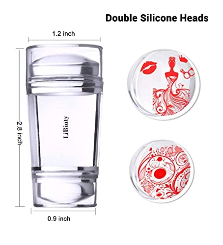 12Pcs Nail Stamping Plates Tool Set 6 Nail Stamp Plates 1Dual Head Stamper 4 Nail Stamper Replacement Heads 1 Scraper Nail Templates Lace Flower Geometric Animal Pattern Nail Art Diy Tools #TOP5