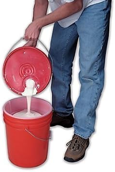5HD-200 | 5 Gallon EZ-Strainer insert | Particle Free Liquids | 200 Micron for Filtering Paint | White Mesh