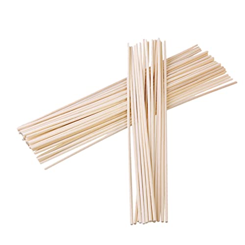 GRIRIW Essential Oil Diffuser Sticks Set 50pcs Rattan Sticks for Aroma Diffuser