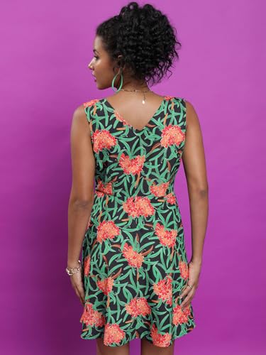 Image of Tokyo Talkies Women's Sleeveless V-Neck Printed Dresses| Dresses Women| Dresses| Stylish| Casual