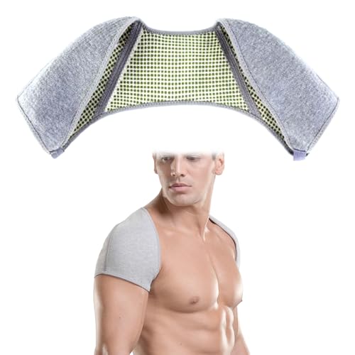 BASTOUR Winter Schulter Wärmer Schulterbandage Wärmekissen Nackenwärmer Heizkissen Doppelte Schulterstütze Selbstheizung Schulterstütze Doppelte Schulterwärmer Schulterschutz Schulterpolster (L)