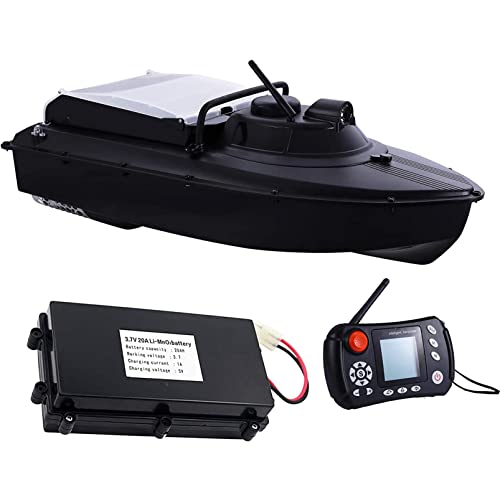 KFJZGZZ Rc Boot Futterboot Mit Echolot Und GPS Angeln, Köderboot, 1000 Entfernung Automatic Cruise Köder-Boot Mit 20000mah Batterie Strecken Unabhängigen Köderfächern Nachtlicht Cover