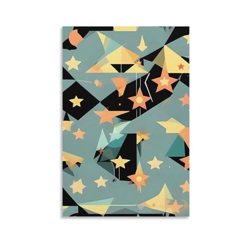 Impression sur toile étoiles rétro pour sublimer votre chambre et bureau
