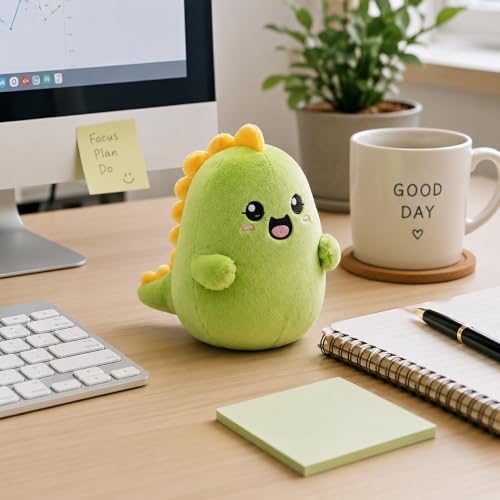 Image of Emotional Support Dinosaur Set of 5, Desk Decor Coworker Gifts | Funny Gifts for Him and Dinosaur Lovers, Cute Office Accessories for Birthdays, Farewells, New Jobs and Work Friends