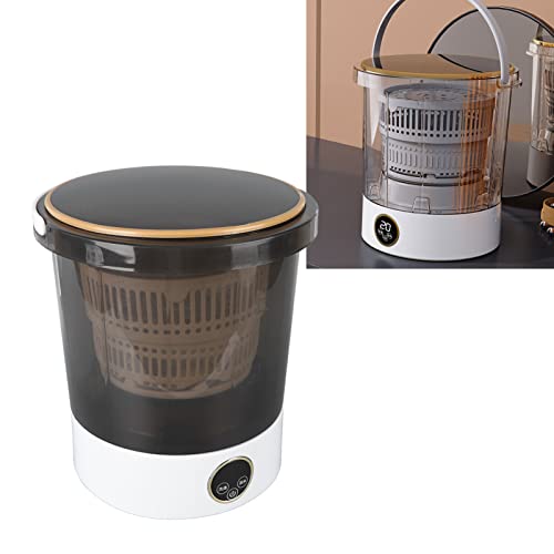 Mini Máquina de Lavar Roupa, 6L 100-240V de Alta Eficiência 30W Lavadora de Roupas íntimas Anti-resp