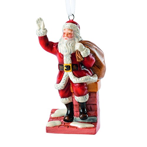 Royal Doulton Traditional Christmas Santa On A Chimney Ornament 3.1