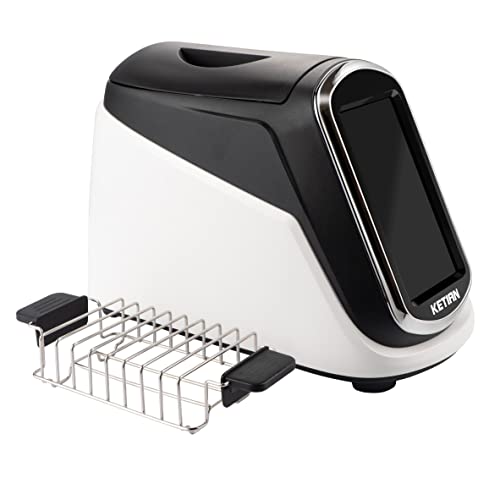 Smart Toaster, Touchscreen, KETIAN Toaster, automatisches Heben und Senken, wärmeisoliertes Gehäuse, 7 Bräunungsstufen, abnehmbare Krümel Schublade, 1400 W 9 Smart Toaster, Touchscreen, KETIAN Toaster, automatisches Heben und Senken, wärmeisoliertes Gehäuse, 7 Bräunungsstufen, abnehmbare Krümel Schublade, 1400 W