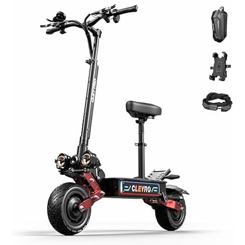 Adult Electric Scooter, 6000W Motor 60V33AH Battery 50mph 60 Miles Max Range Full Suspension Hydraulic Disc Brakes Commuter Electric Scooter