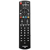 New N2QAYB000485 TV Replace Remote Compatible with PANASONIC LED LCD HD TV TC-L42U22 TC-L42U25 TC-P42C2 TC-P42S2 TC-42PX34 TC-42PX34 TC-P42S30 Sub Remote N2QAYB000570