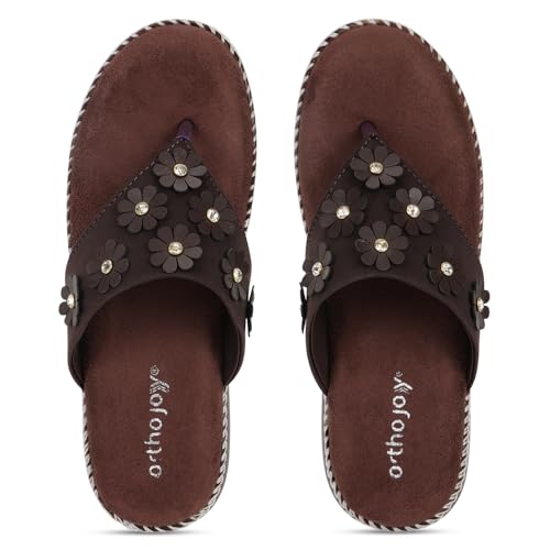 Image of ORTHO JOY doctor Fancy Footwear for women || Orthopedic Women's Fancy Slipper /Sandal For Women