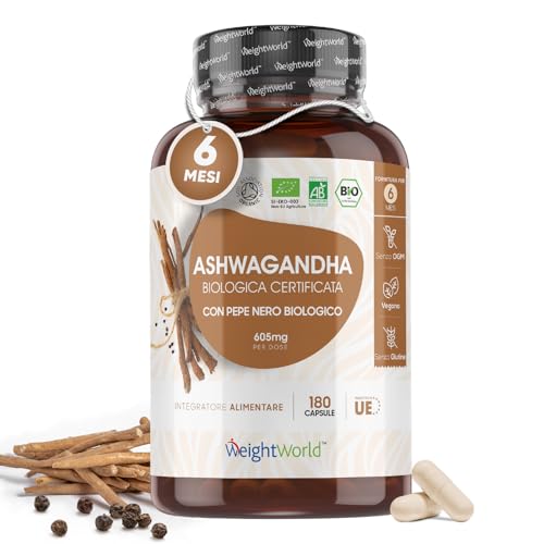 Ashwagandha Bio 605mg, 180 Capsule Vegan