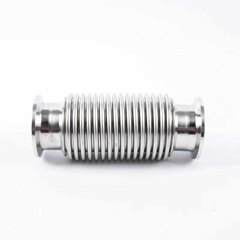 19 25 32 38 45mm Pipe OD x 1.5" 2" Tri Clamp Soft Tube Bellow 304 Stainless Steel Flexible bellows(100mm,OD51mm TC64)