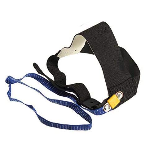 Aeromdale Anti estático ESD ajustable pie correa talón electrónico de descarga banda tierra