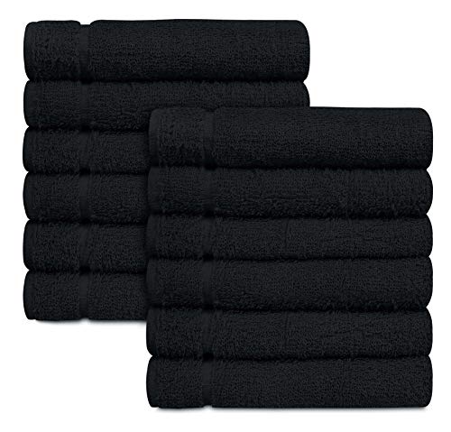 Bleach-Safe Salon Towels |100% Cotton | Lightweight Lint Free Towels |12 Pack, Large 16" X 27" Towel | Perfect Salon Towel, Gym Towels, Spa Towel, Facial Towel, Hair Towels #TOP3