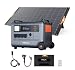 OSCAL PowerMax 6000W Portable Solar Generator with Panel 400W, 3840Wh LFP Battery, Expandable up to 57.6kWh, Quick Charge 1.2h, 14 Ports, Power Station for Home Emergency, Camping, Caravan