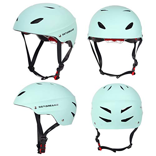 Adult Helmet With Led Safety Light – Commuter Bicycle Helmet For Men And Women - Adjustable Dial For Head Circumference 22" To 24.4" (Head Size M To L) - Certified For Safety (Sk12+Led+Mtmint) #TOP1