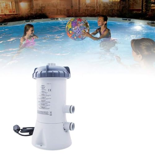haodene Bomba de Filtro de Cartucho Kit de filtros para Piscina Pool System Summer Kit para la purificación del Agua, diámetro del Tubo Elemento filtrante