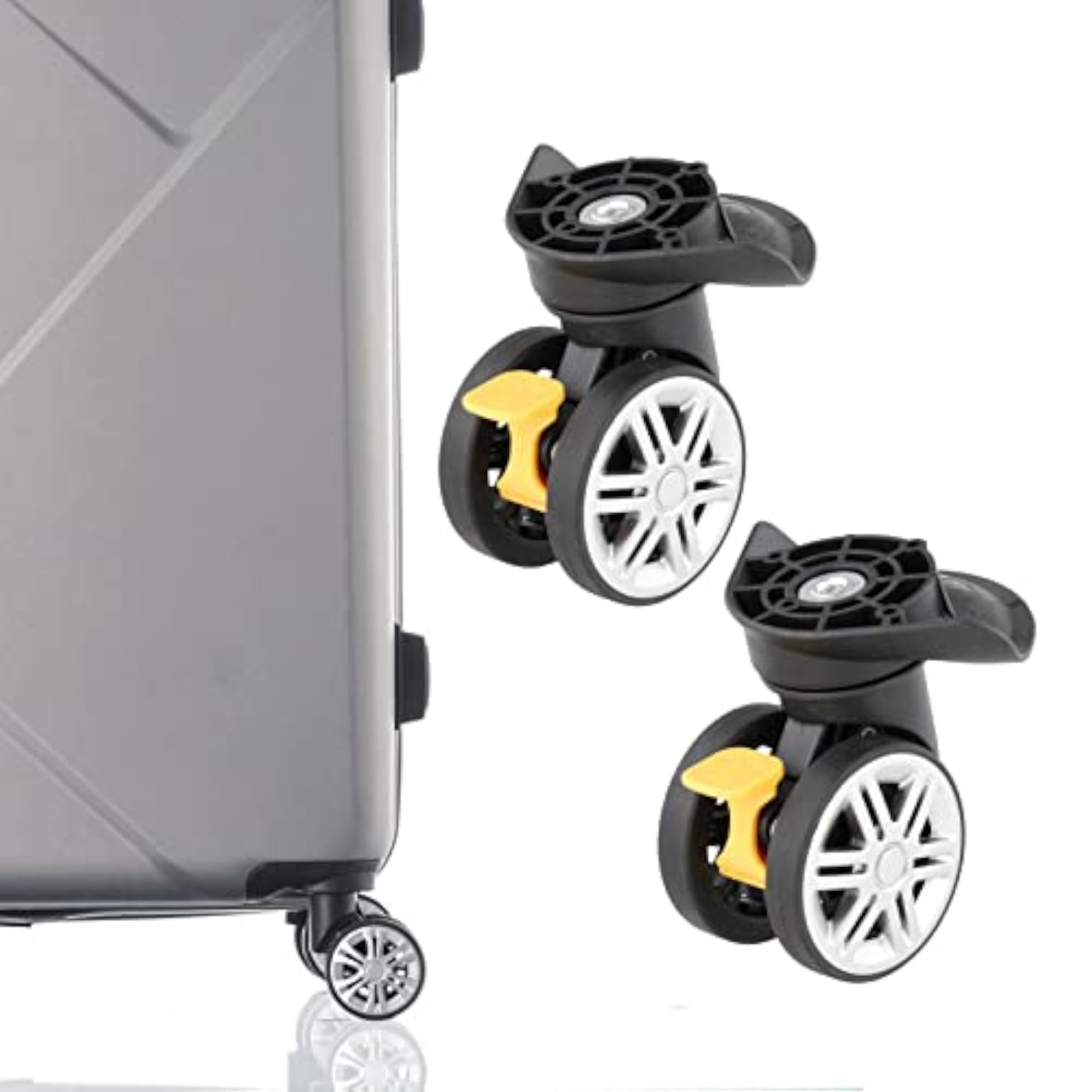 2 Pieces Replacement Luggage Wheels A19 360 Rotation