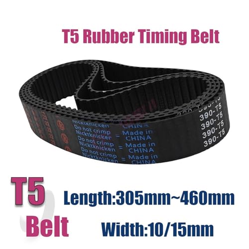 Courroie de distribution T5 365mm pour transmission mécanique précise largeur 15mm - 3