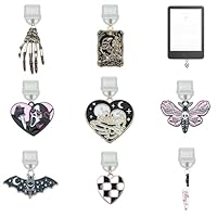 JYNVO 8-teiliges Kindle Staubstopf-Set, Type-C/USB-C Anschlussabdeckung, Festgeschenk für Buchliebhaber (Bei Verwendung vollständig in die Nut einfügen!) - gotischer Stil