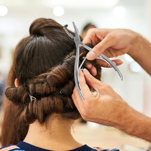 Pince extensions de cheveux Lurrose en acier inoxydable de précision - 7