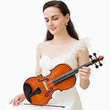 Violino 1/4 acústico de luxo completo - inclui maleta arco breu e