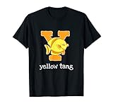 Yellow Tang Alphabet Letter Ocean Animal Fish Lover T-Shirt