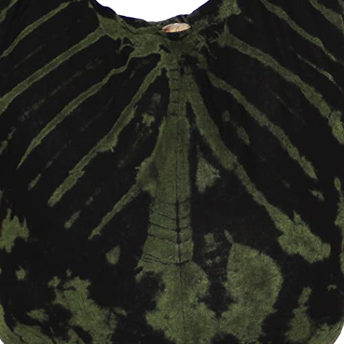 Image of TIE DYE Bohemian Hipster Hobo Boho Hippie Crossbody Bag Purse Black Tone 39 inch