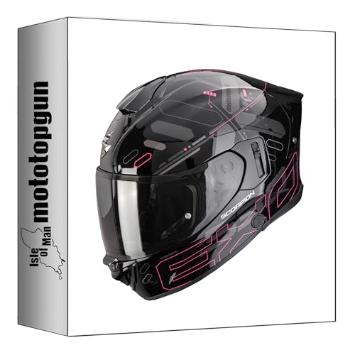 Casque intégral Scorpion Exo-530 Air noir rose taille S pour moto