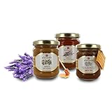  Brezzo Surtido Degustación Mieles del Mundo: Manuka, Lavanda, Ulmo - Peso Neto Total: 250g