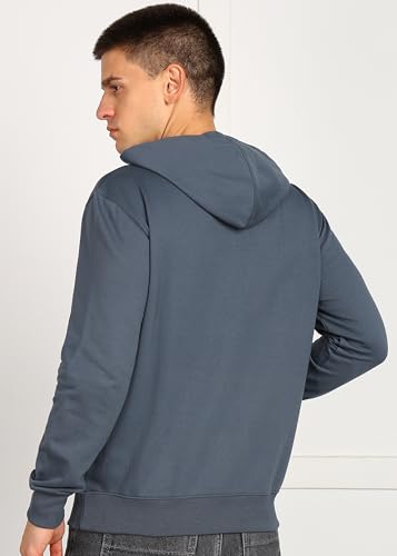 Image of Alan Jones Clothing Men's Solid Hooded Sweatshirt | Drawstring Hood, Kangaroo Pocket, Ribbed Hem | Regular Fit | Sizes S-5XL | Multiple Colors