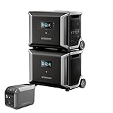 Dabbsson ポータブル電源DBS3500と拡張バッテリーDBS5300Bのセット 3430Wh+5320Wh 半固体リン酸鉄 ポータブル電源 大容量 並列接続機能 15年長寿命 安全性 APP遠隔操作 28140Whまで容量拡張 2.5時間急速充電 蓄電池 家庭用 大容量 ポータブルバッテリー PSE認証済