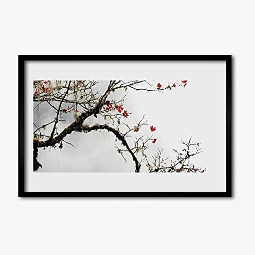 Affiche avec cadre branche de la nature photo Tulup cuisine 60x40