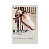 WTWTG Freaky Friday Vintage Poster Canvas Poster Bedroom Decor Landscape Office Room Decor Gift Unframe-style12x18inch(30x45cm)